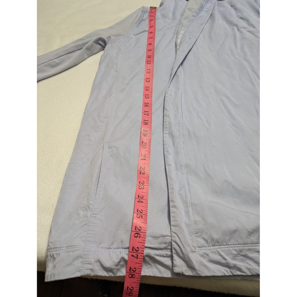 Lululemon Cardigan Blissed Out Wrap Hoodie Sz 8 Purple Lilac Tencel Yoga Active - Picture 16 of 16
